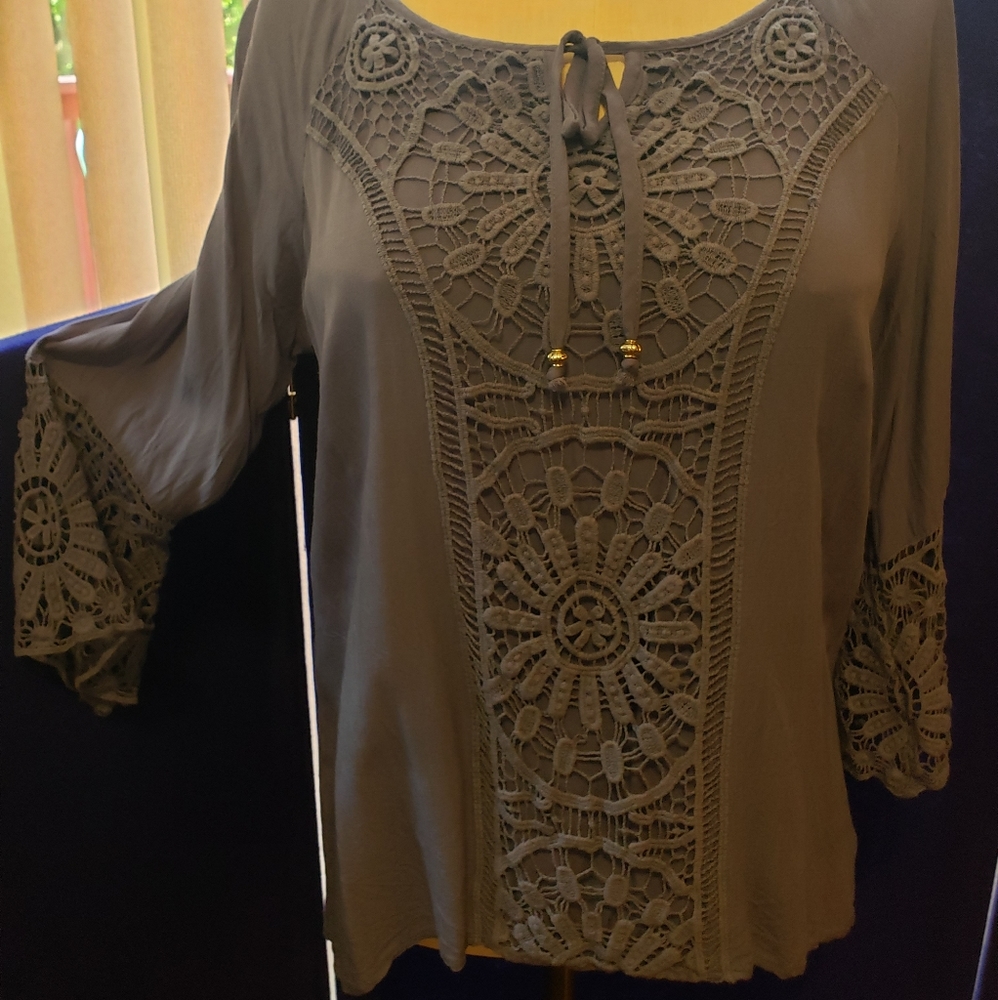 Indigo Thread Co L blouse